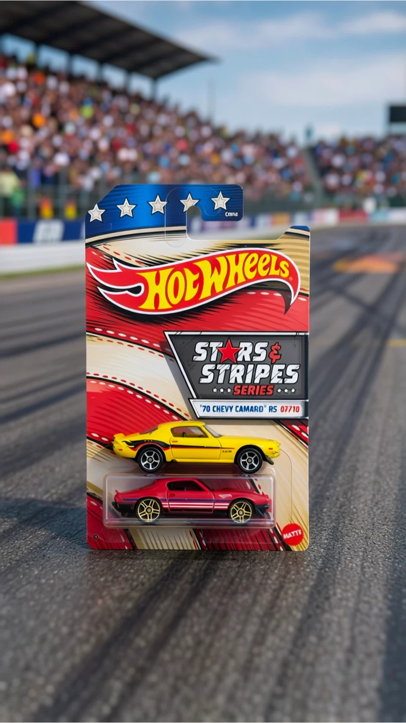Hot Wheels Stars & Stripes 70 Chevy Camaro RS set