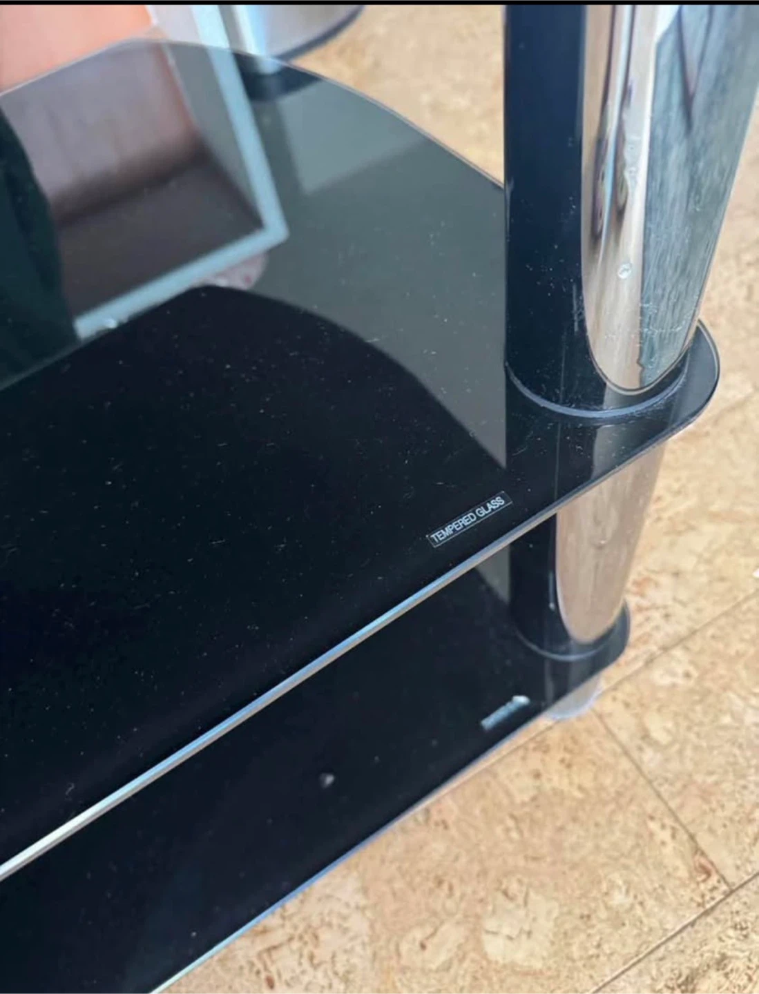 Sonax black glass TV stand - photo 4