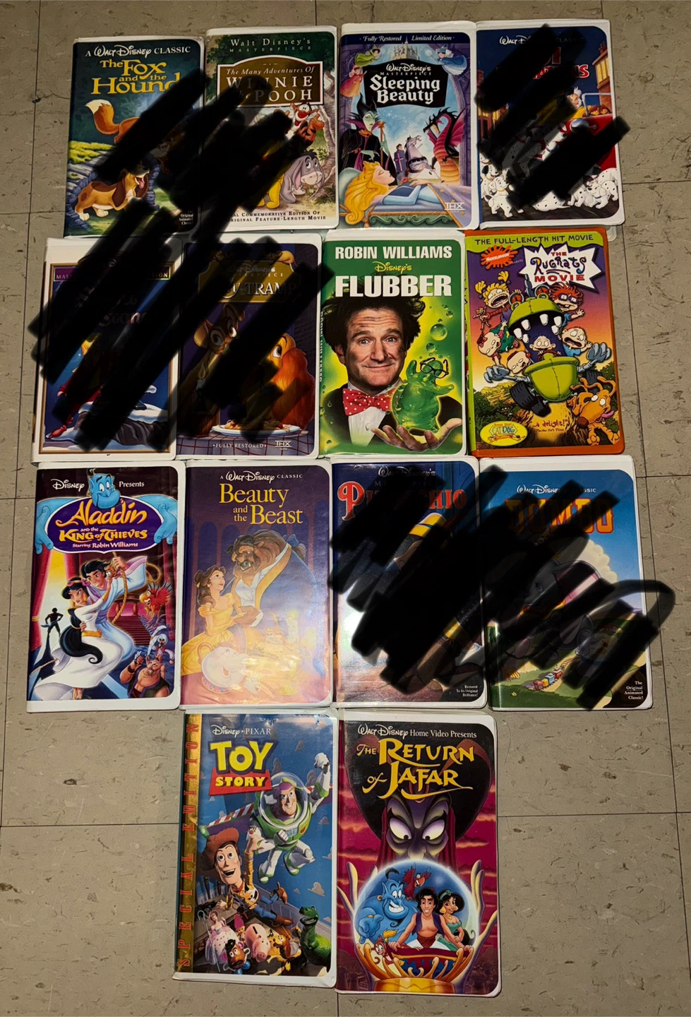 Collection of 8 Classic Disney and Family VHS Tapes