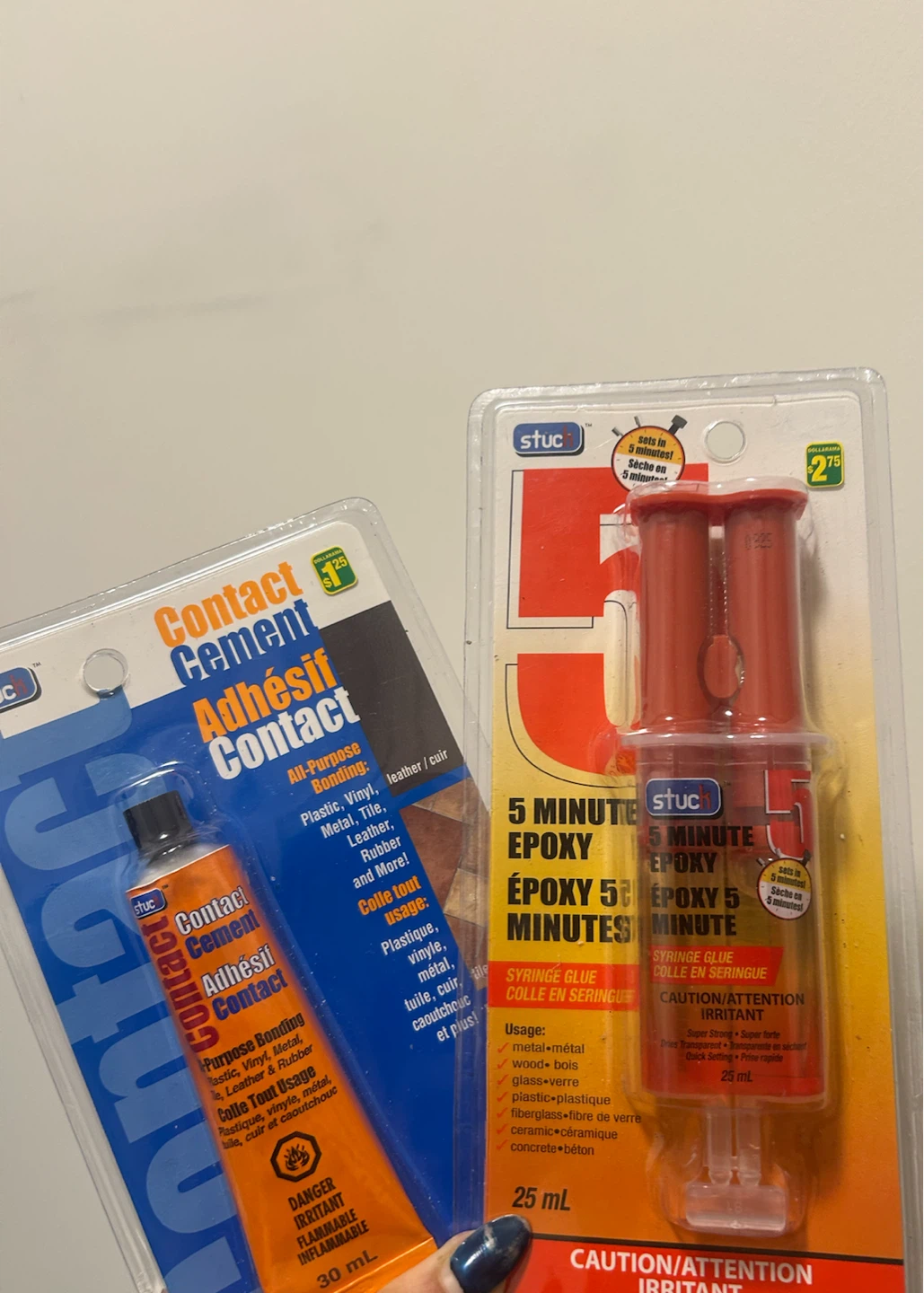 Stuc Glue Bundle: Contact Cement and 5 Minute Epoxy - photo 2