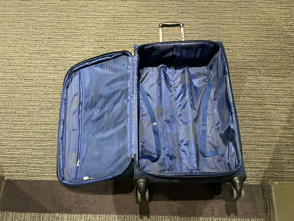 Nabol Blue Rolling Suitcase - photo 3