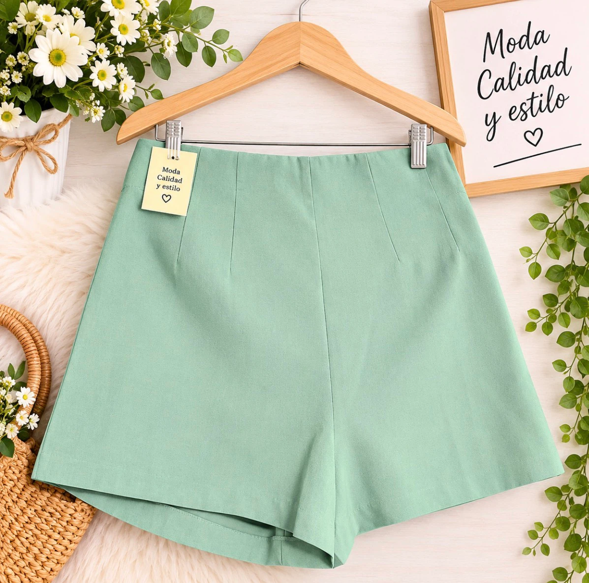 A New Day Mint Green Tailored Shorts - photo 2