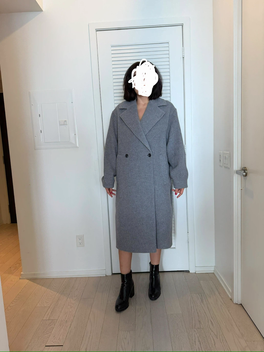 COS grey wool-blend coat - photo 2