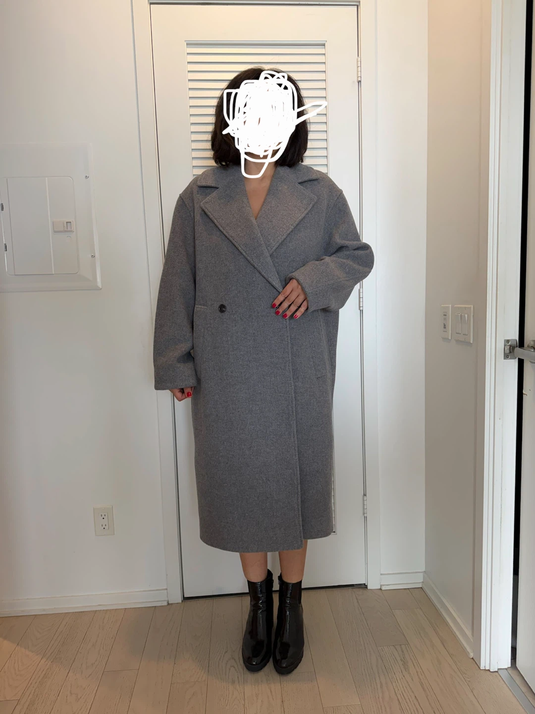 COS grey wool-blend coat - photo 3