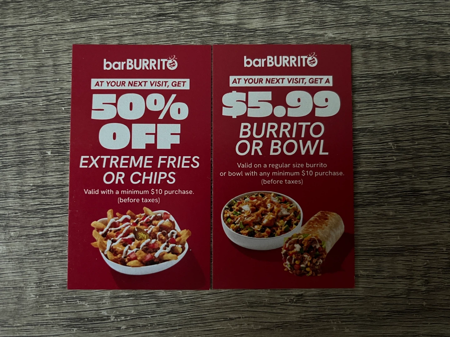 BarBurrito discount vouchers