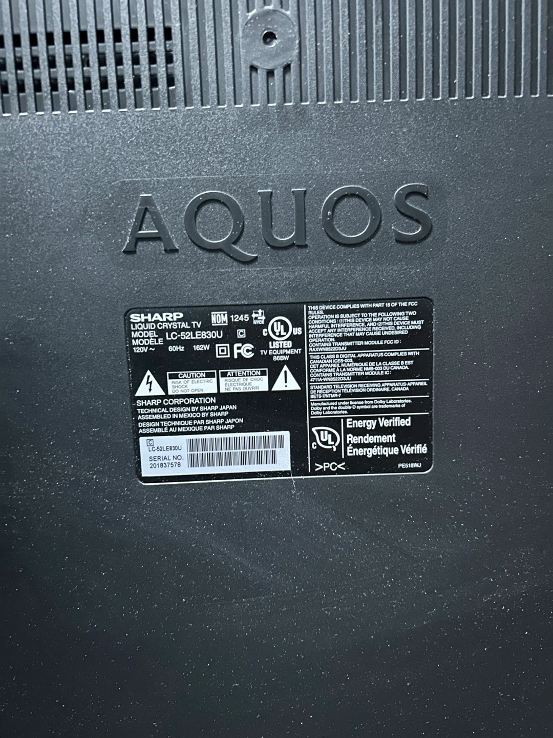 Sharp AQUOS Quattron 50 inch LED - photo 4