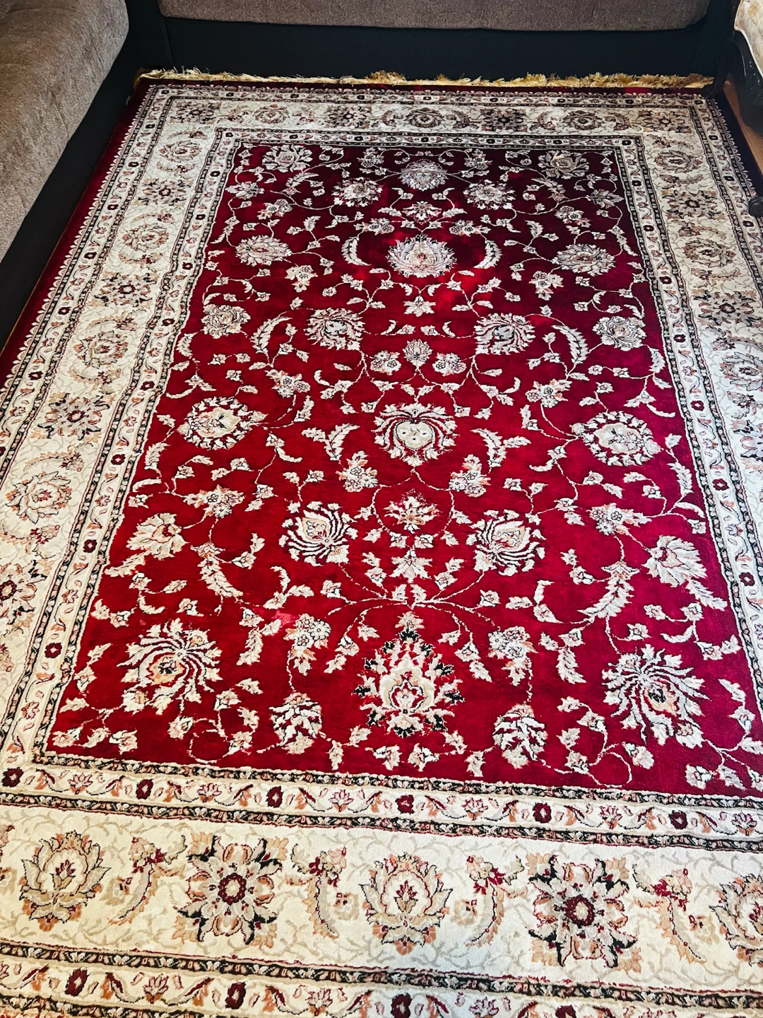 Casablanca Burgundy Floral Area Rug - photo 2