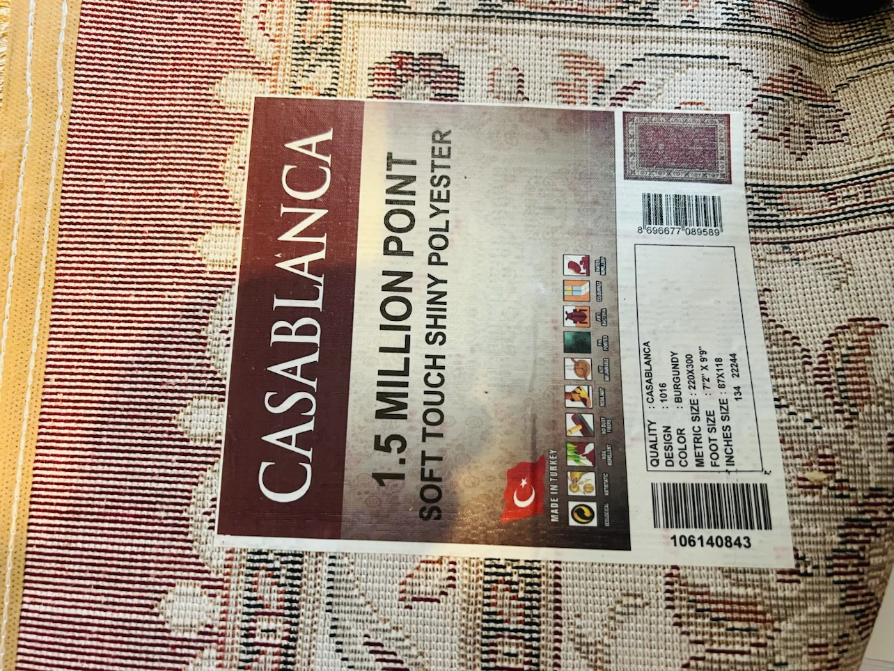 Casablanca Burgundy Floral Area Rug - photo 3