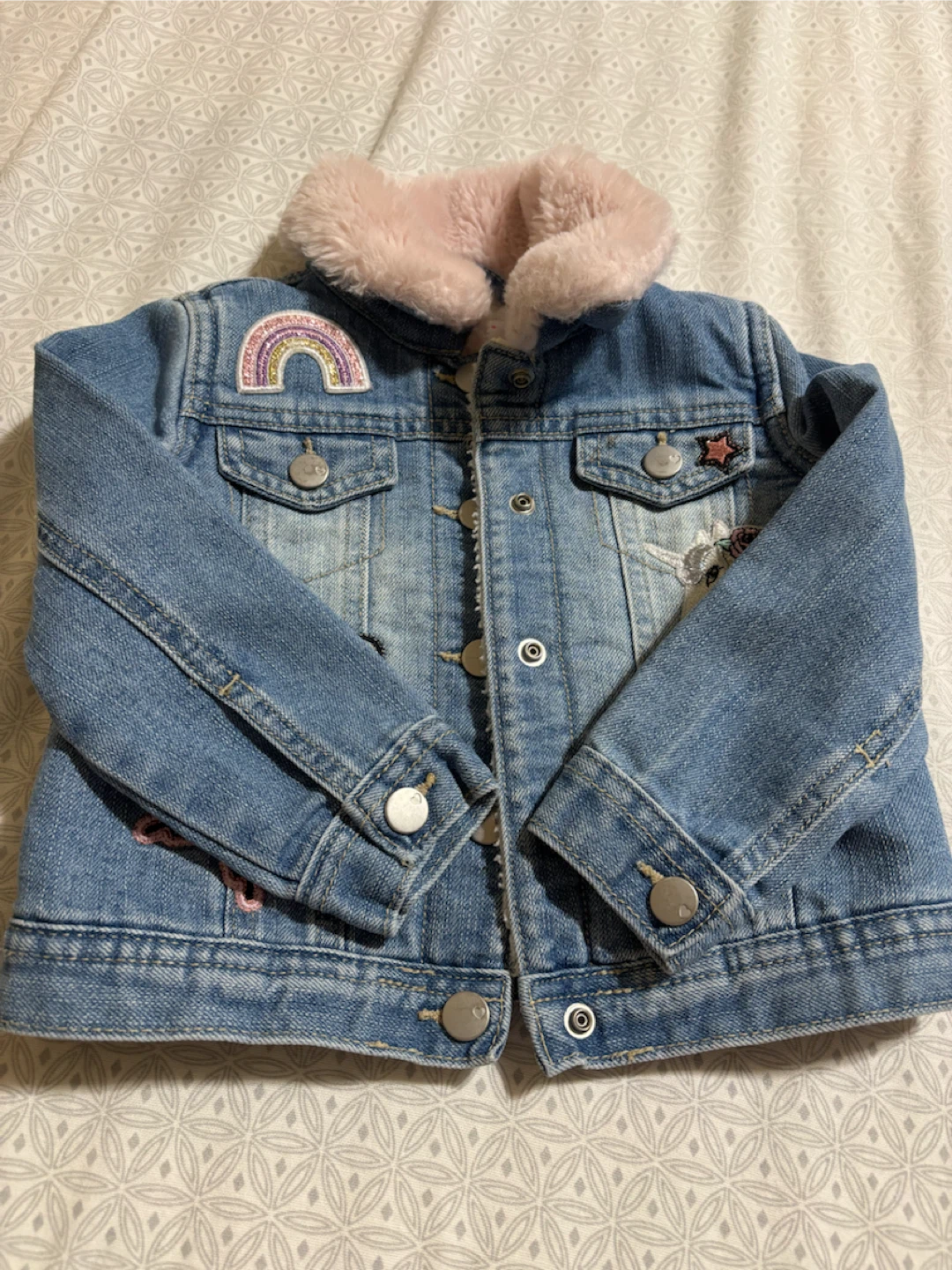 🦄 Girls’ Unicorn Denim Jacket – 2T - photo 2