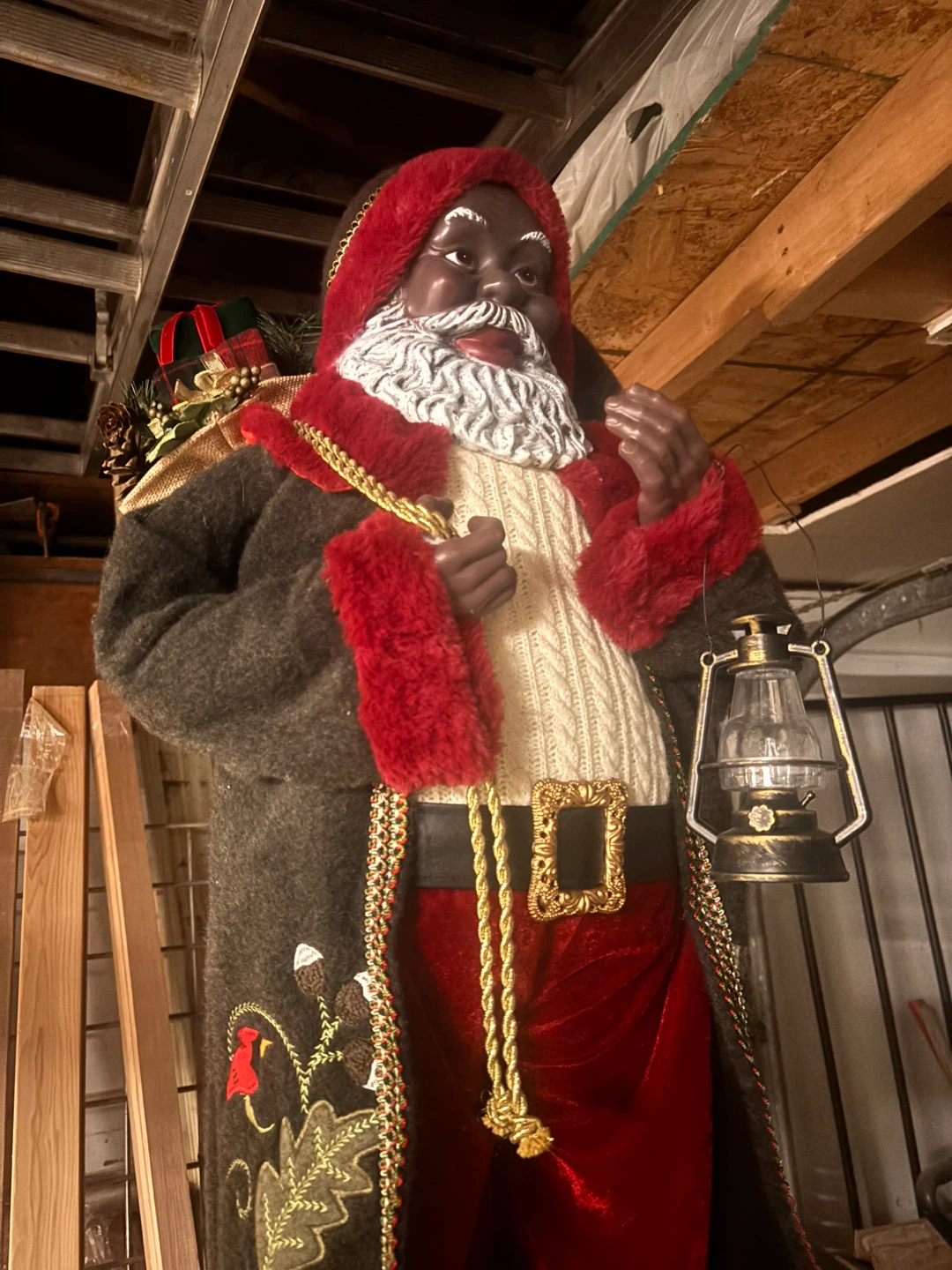 Large Standing Santa Claus Christmas Decoration - photo 2