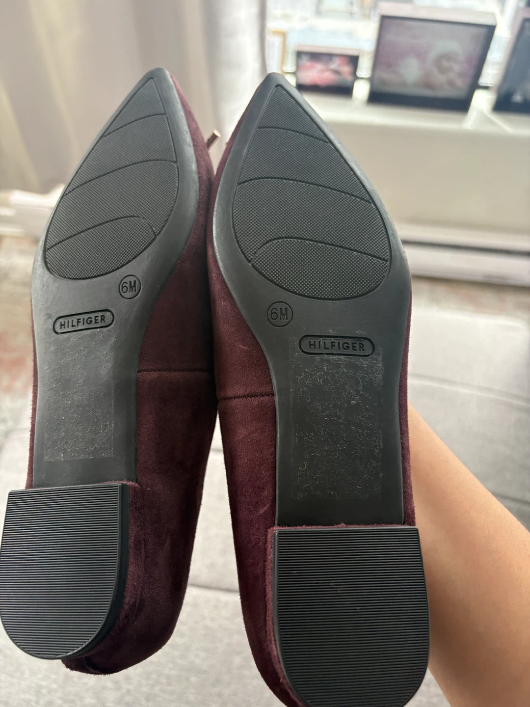Tommy Hilfiger Kimio Dark Red Suede Ballet Flats - photo 5