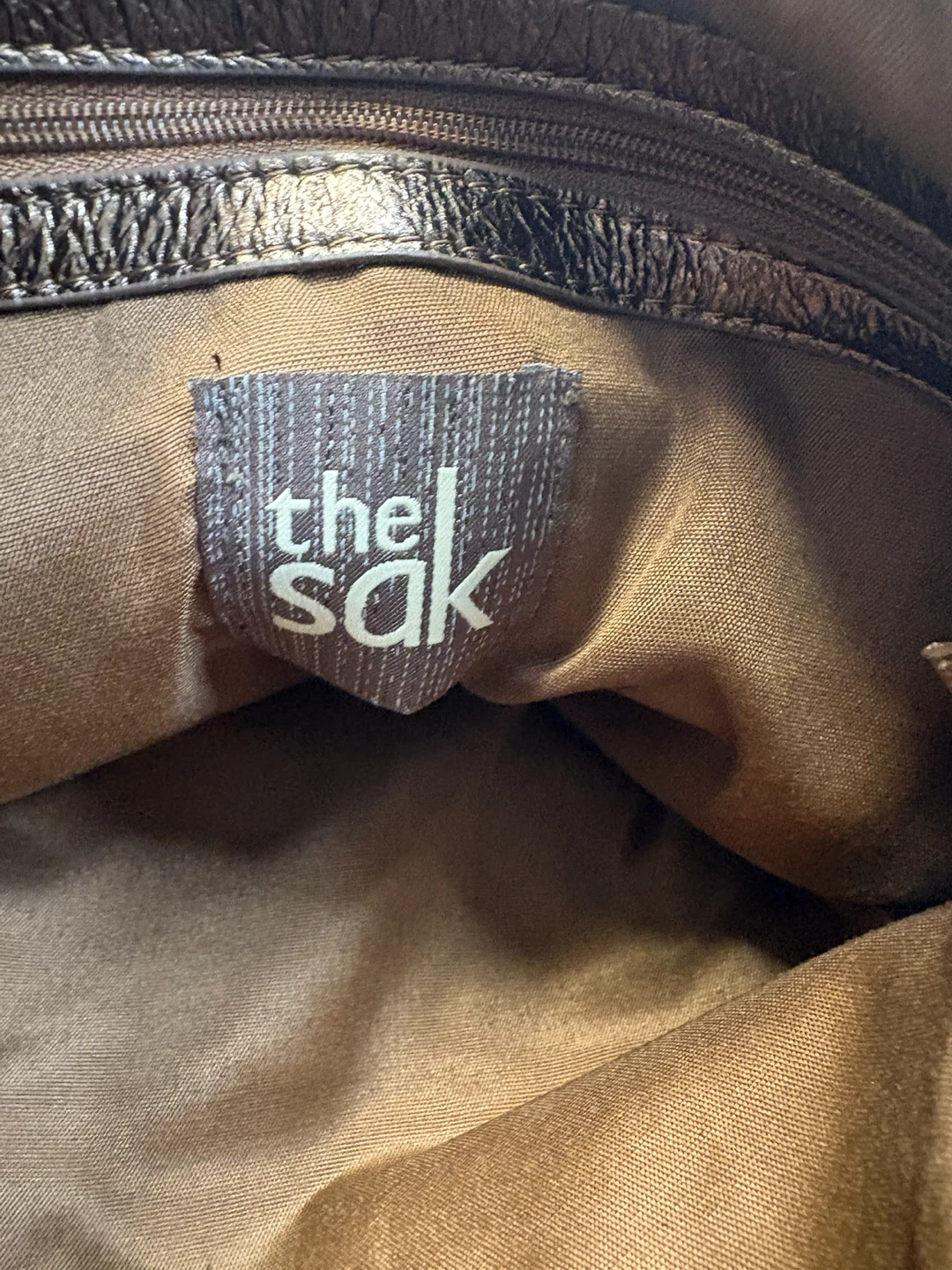 The Sak “Iris” Bronze Metallic Leather Crossbody Bag - photo 4