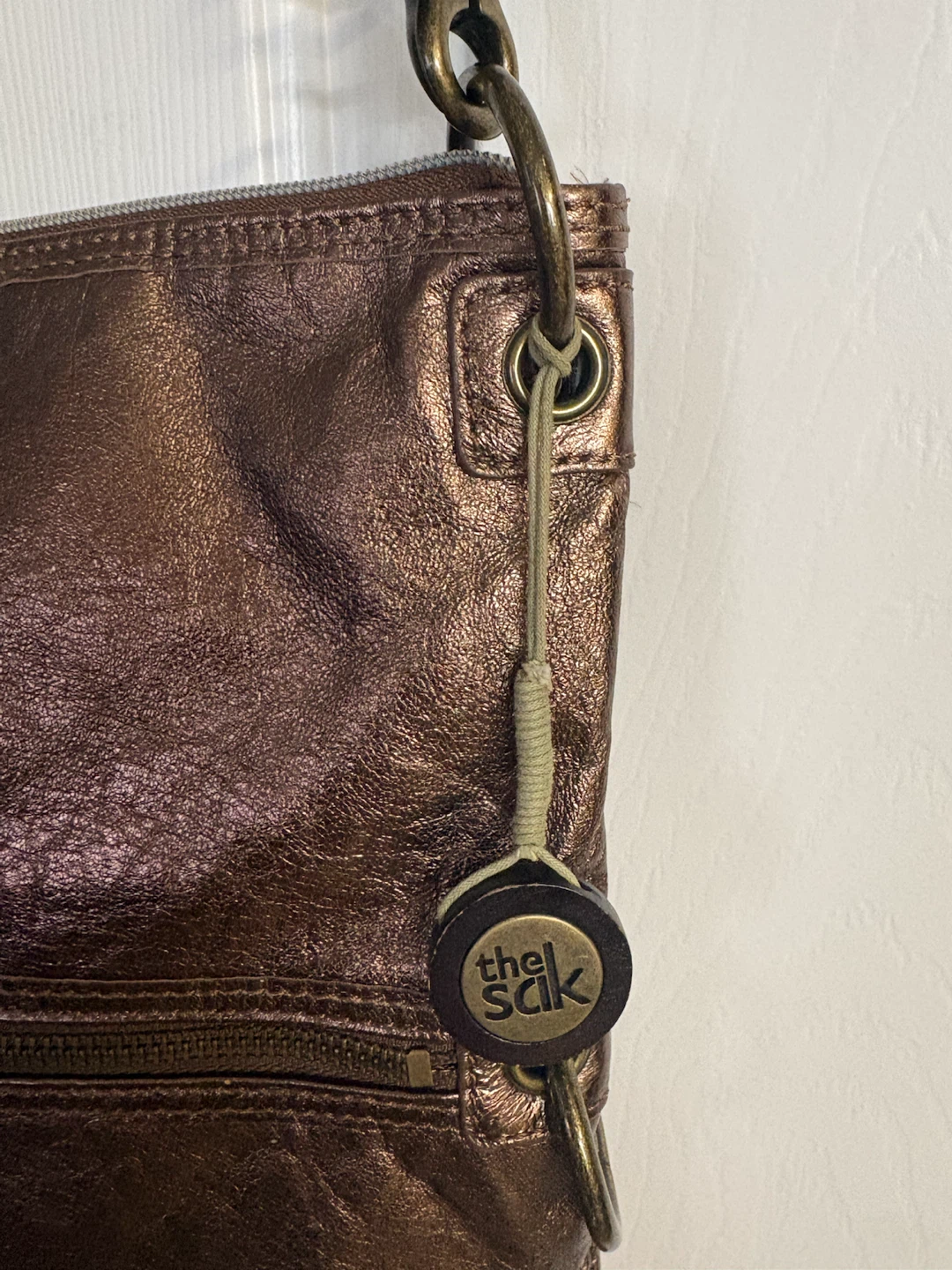 The Sak “Iris” Bronze Metallic Leather Crossbody Bag - photo 5