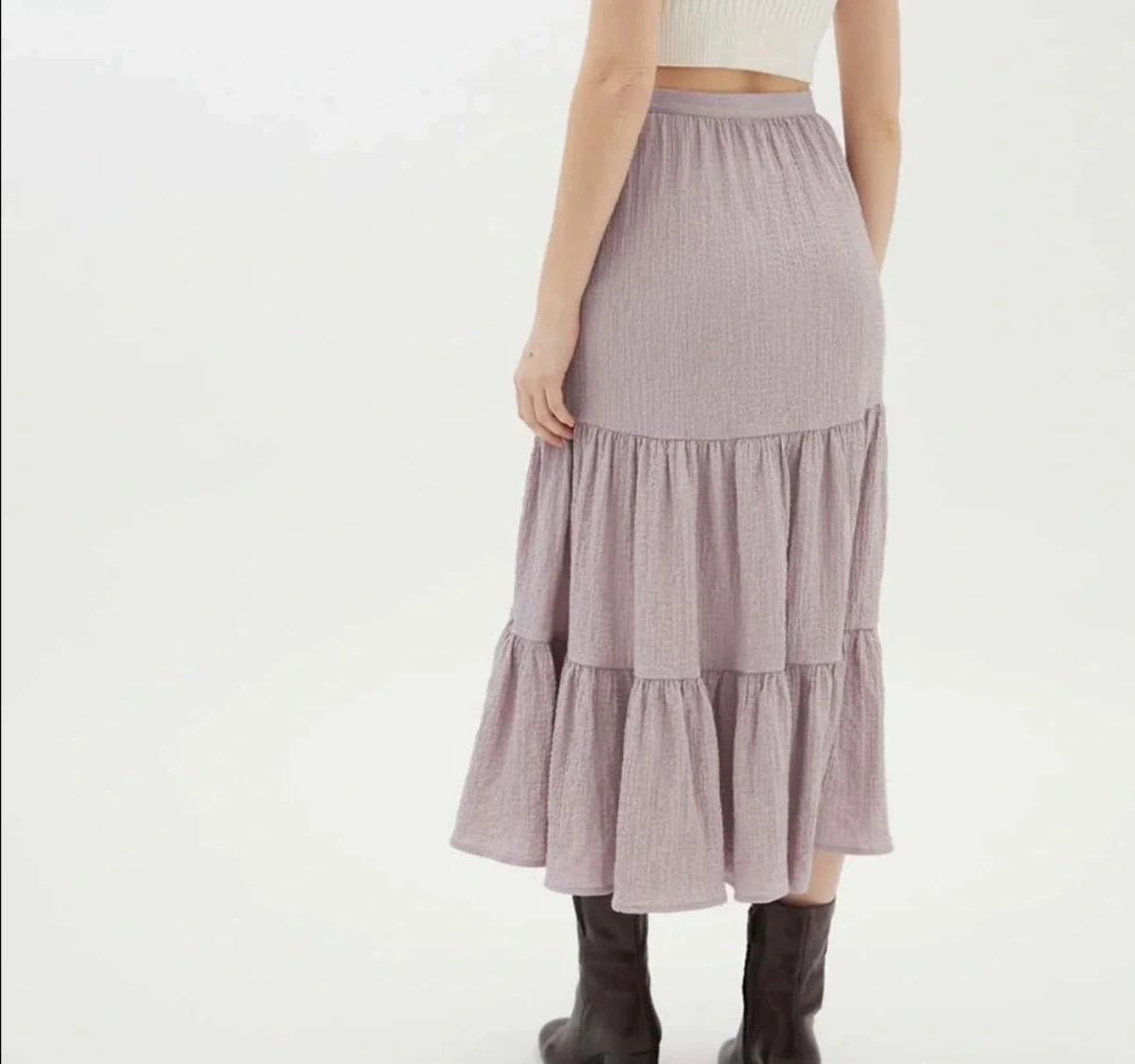 Urban Outfitters Lilac Tiered Skirt