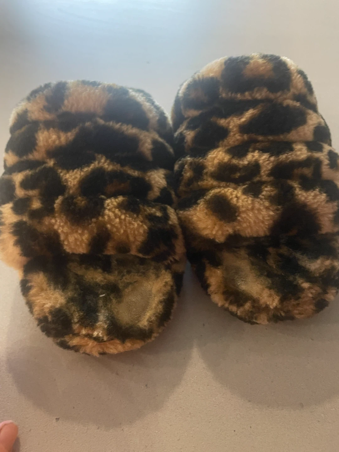 UGG Leopard Print Fluffy Slippers