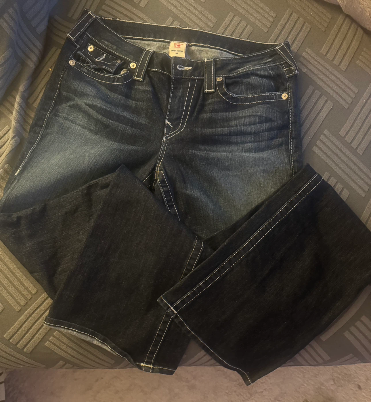 True Religion Brand Jeans Size 33 Boot Cut. - photo 3