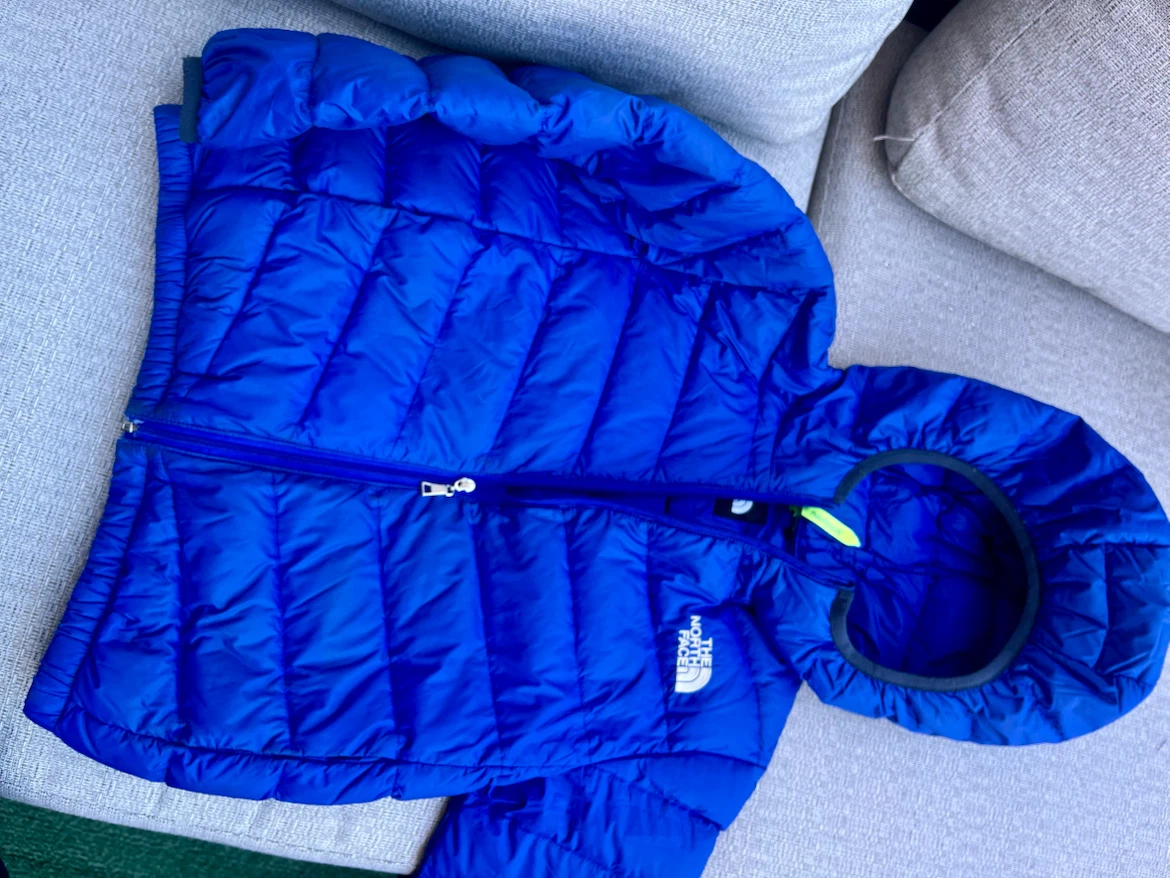 The North Face Blue Kids Hooded Puffer Jacket - photo 3