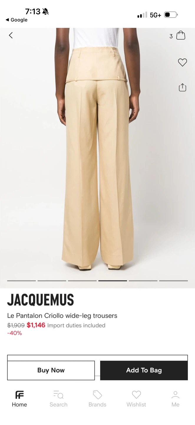 Jacquemus Le Pantalon Criollo Trousers - Beige - photo 3