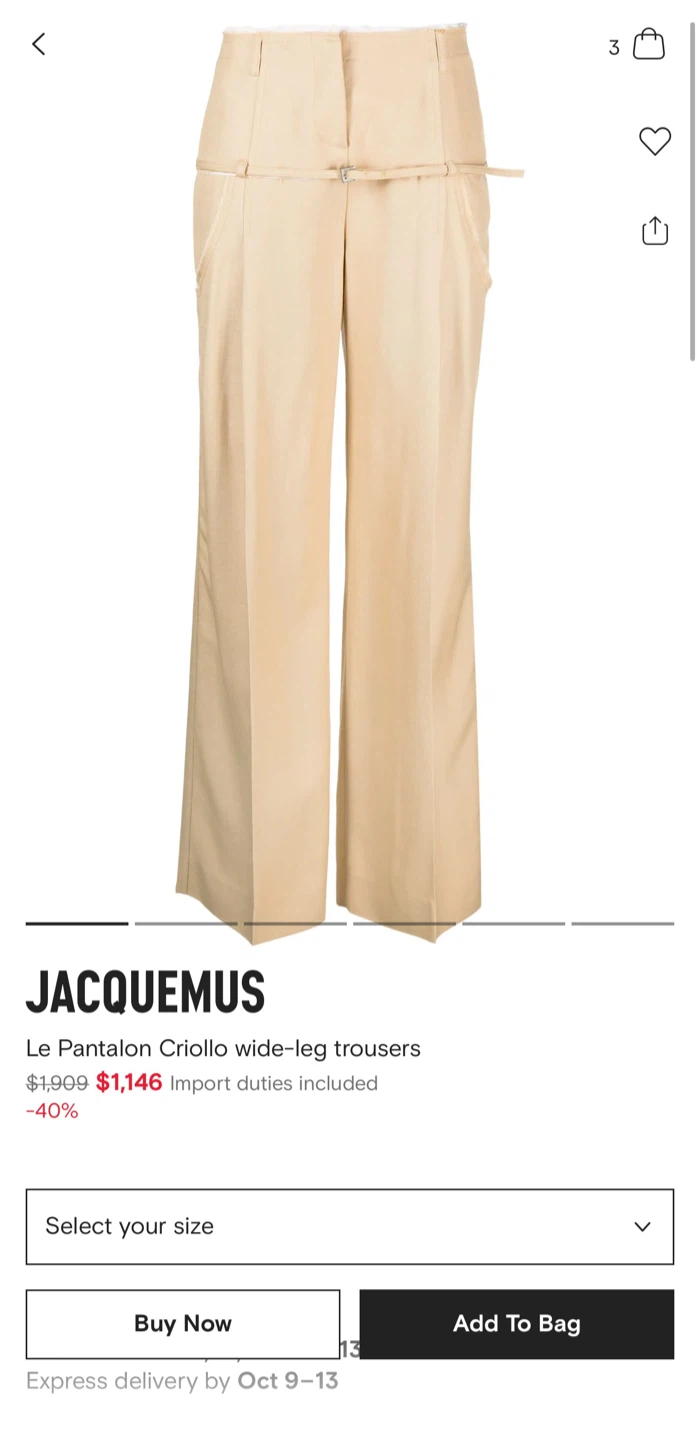 Jacquemus Le Pantalon Criollo Trousers - Beige - photo 4
