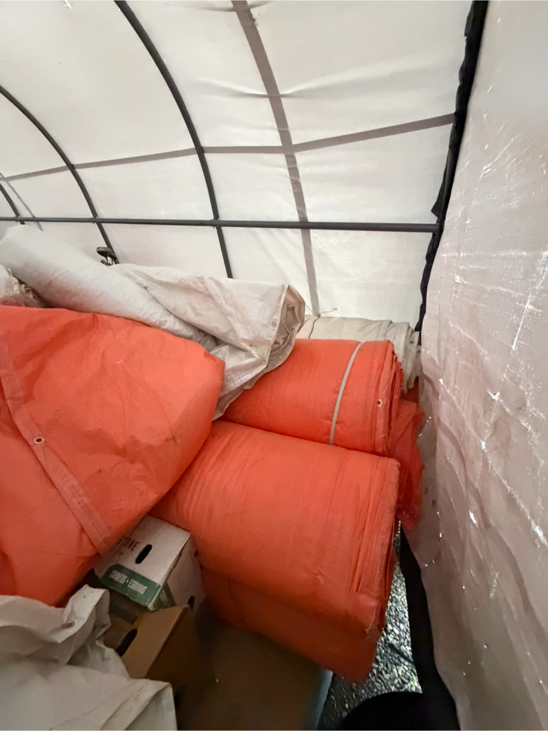 Large Orange Waterproof Tarps