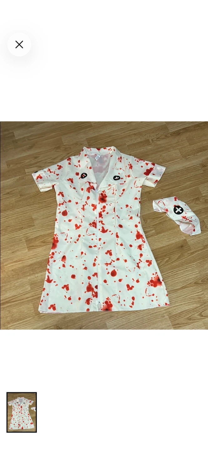 Zombie Nurse Costume with Headpiece