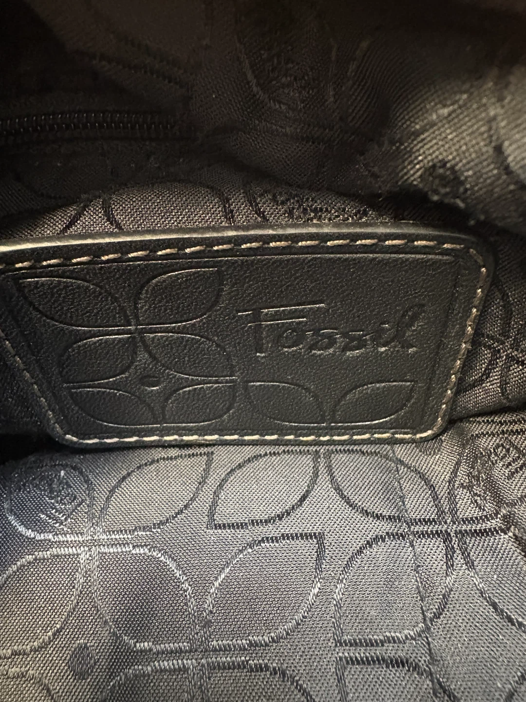 Fossil “Hanover” Black Leather Crossbody Bag - photo 4