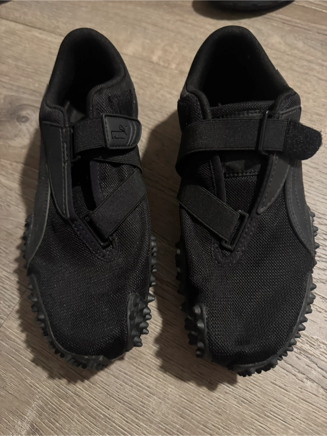 Puma Black Spiked Sneakers