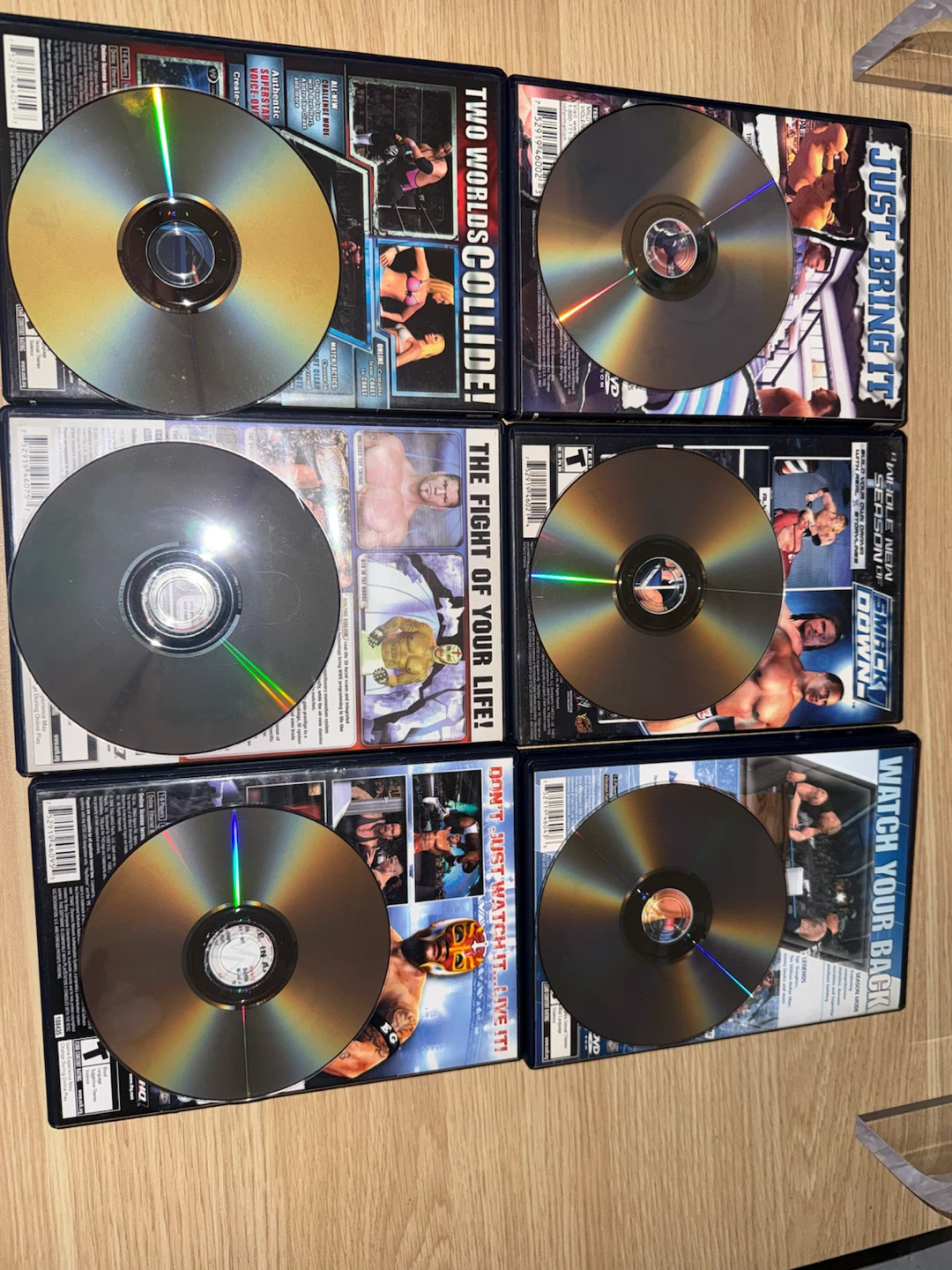 Set of 6 WWE PlayStation 2 Games - photo 3