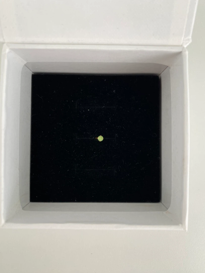 Single Solid 14K Gold 3mm Peridot Stud Earring - photo 3