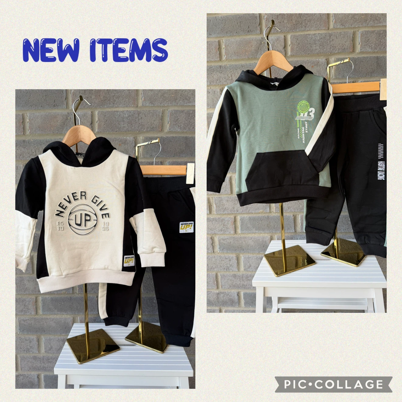 Brand New Boys’ 2-Piece Outfit Sets / Hoodies and joggers