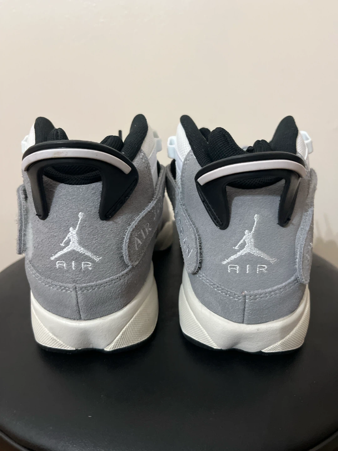 Jordan 6 Rings Sneakers Grey and White - photo 3