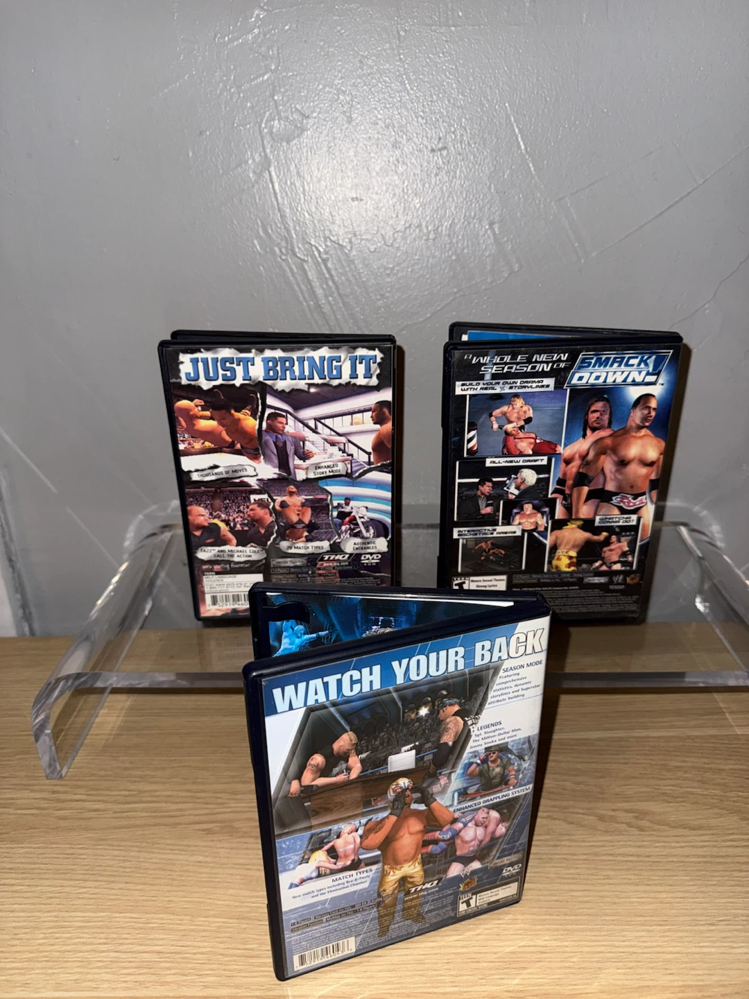 Set of 3 WWE SmackDown PlayStation 2 Games - photo 4