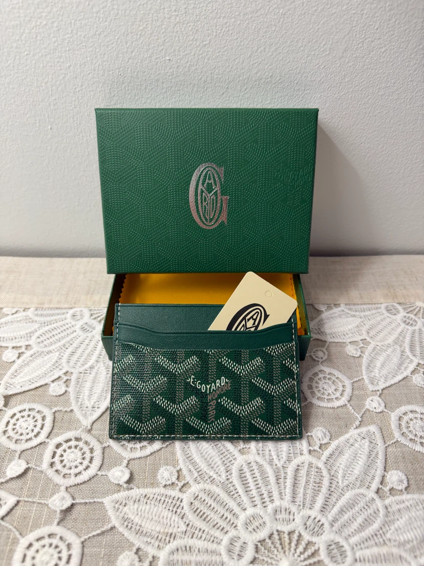 Goyard Card Holder Green