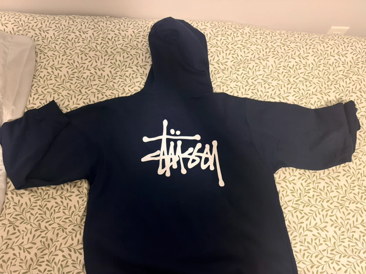 Stussy Navy Blue Hoodie - photo 2