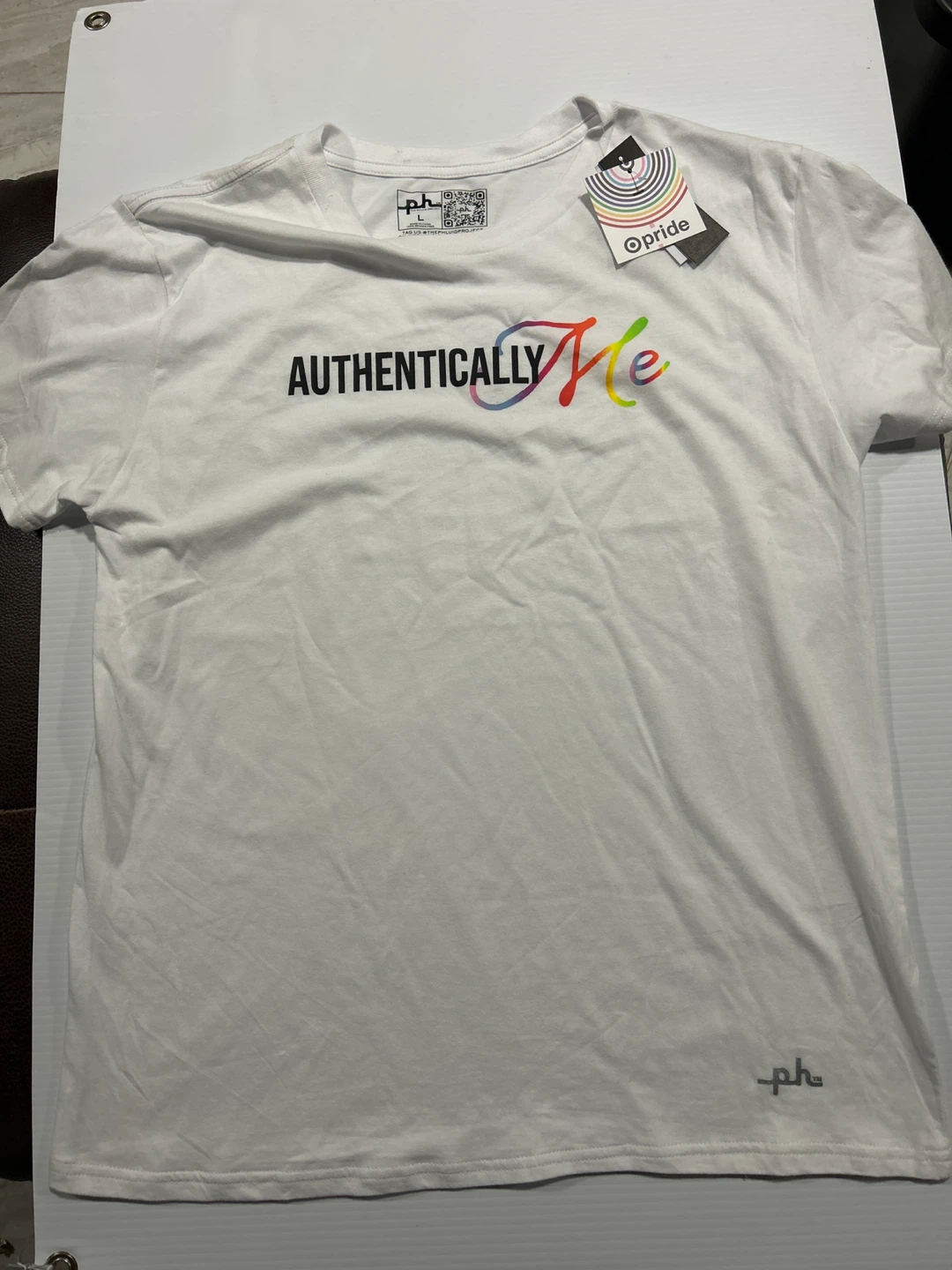 The Phluid Project Authentically Me T-Shirt White Large