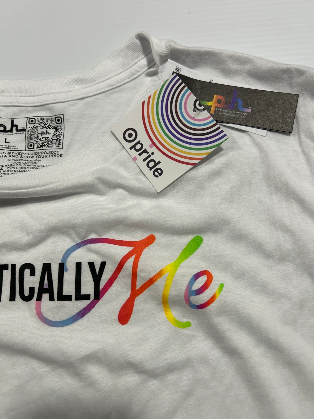 The Phluid Project Authentically Me T-Shirt White Large - photo 4