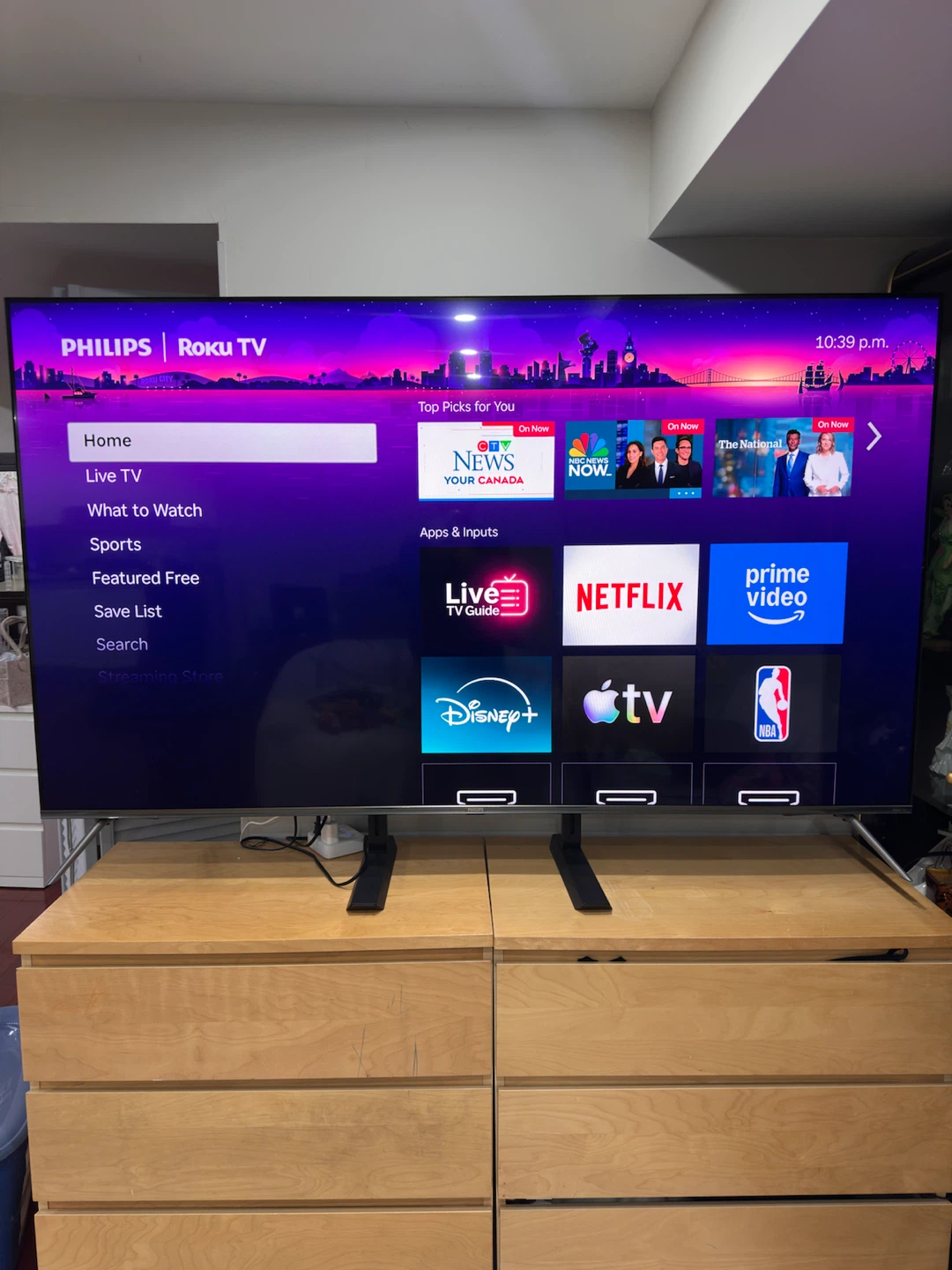 75’ Philips Roku TV model 75PUL7973/F6 - photo 2
