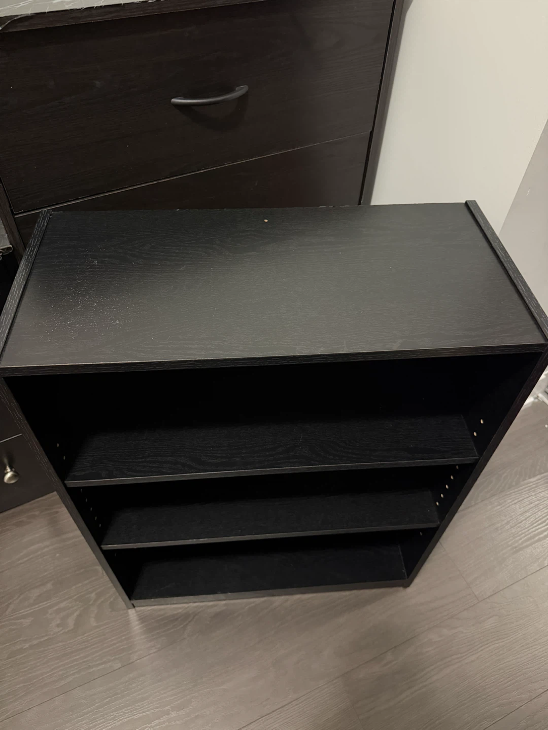 Black 3-Shelf Bookcase