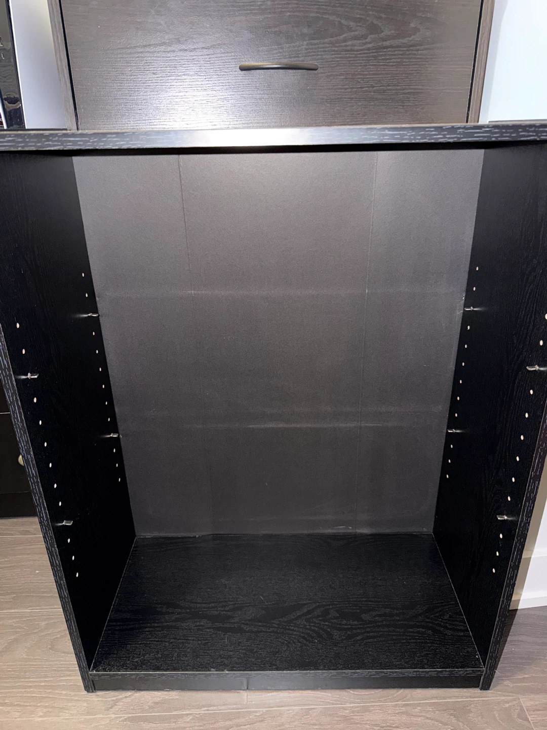 Black 3-Shelf Bookcase - photo 3