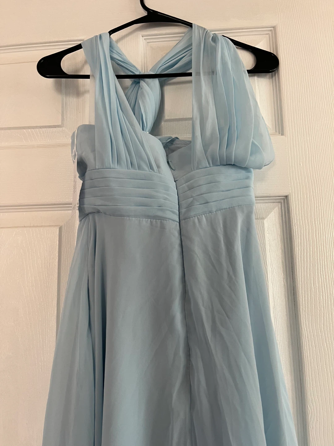 Light Blue Halter Neck Formal Dress - photo 3