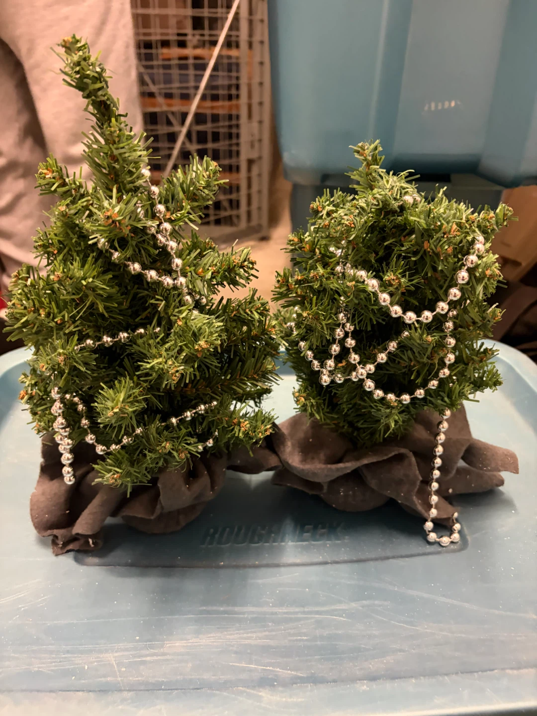 Set of two mini Christmas trees - photo 2