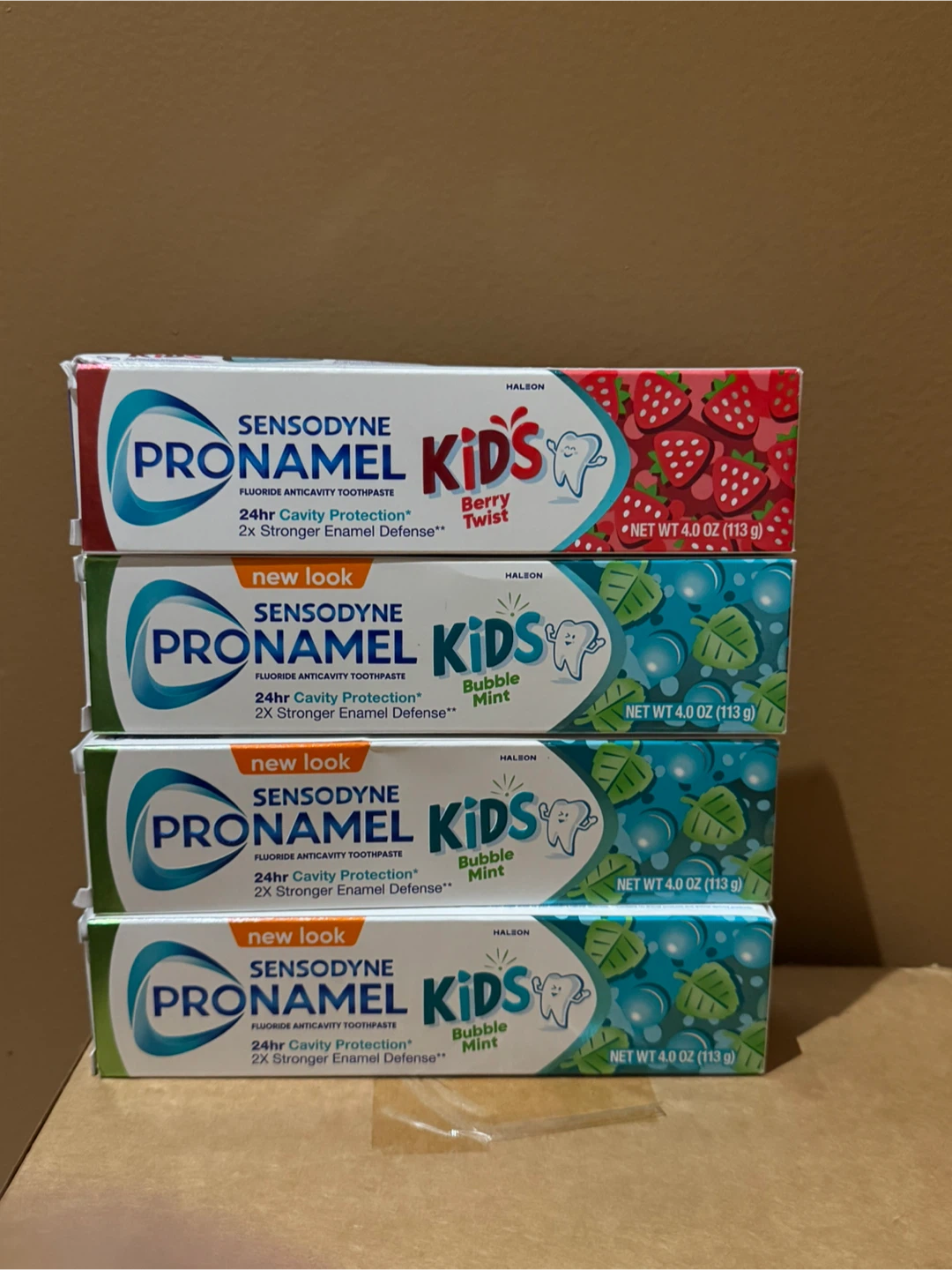 Sensodyne Pronamel Kids Toothpaste 4-Pack
