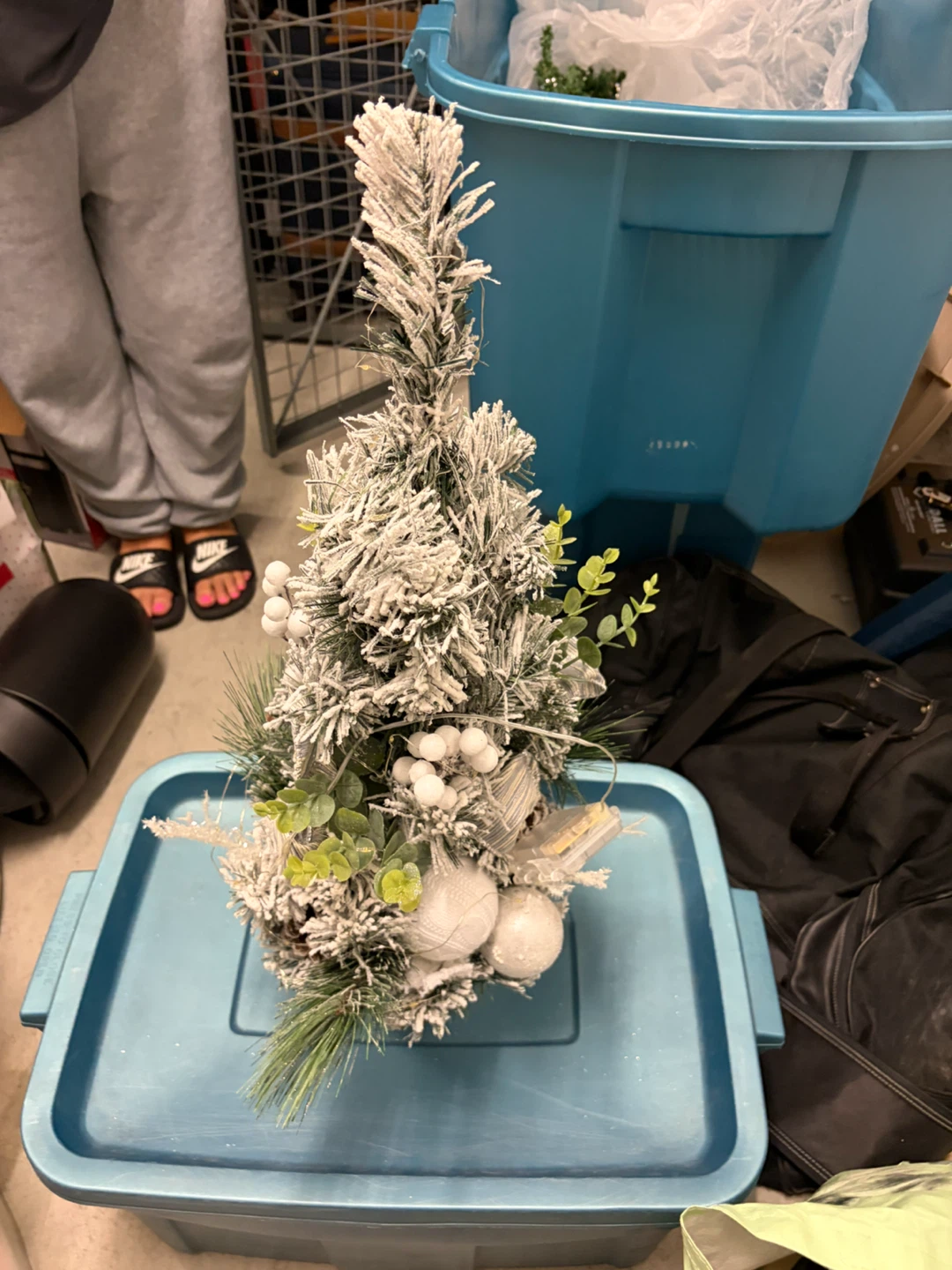 Small Frosted Artificial Christmas Tree