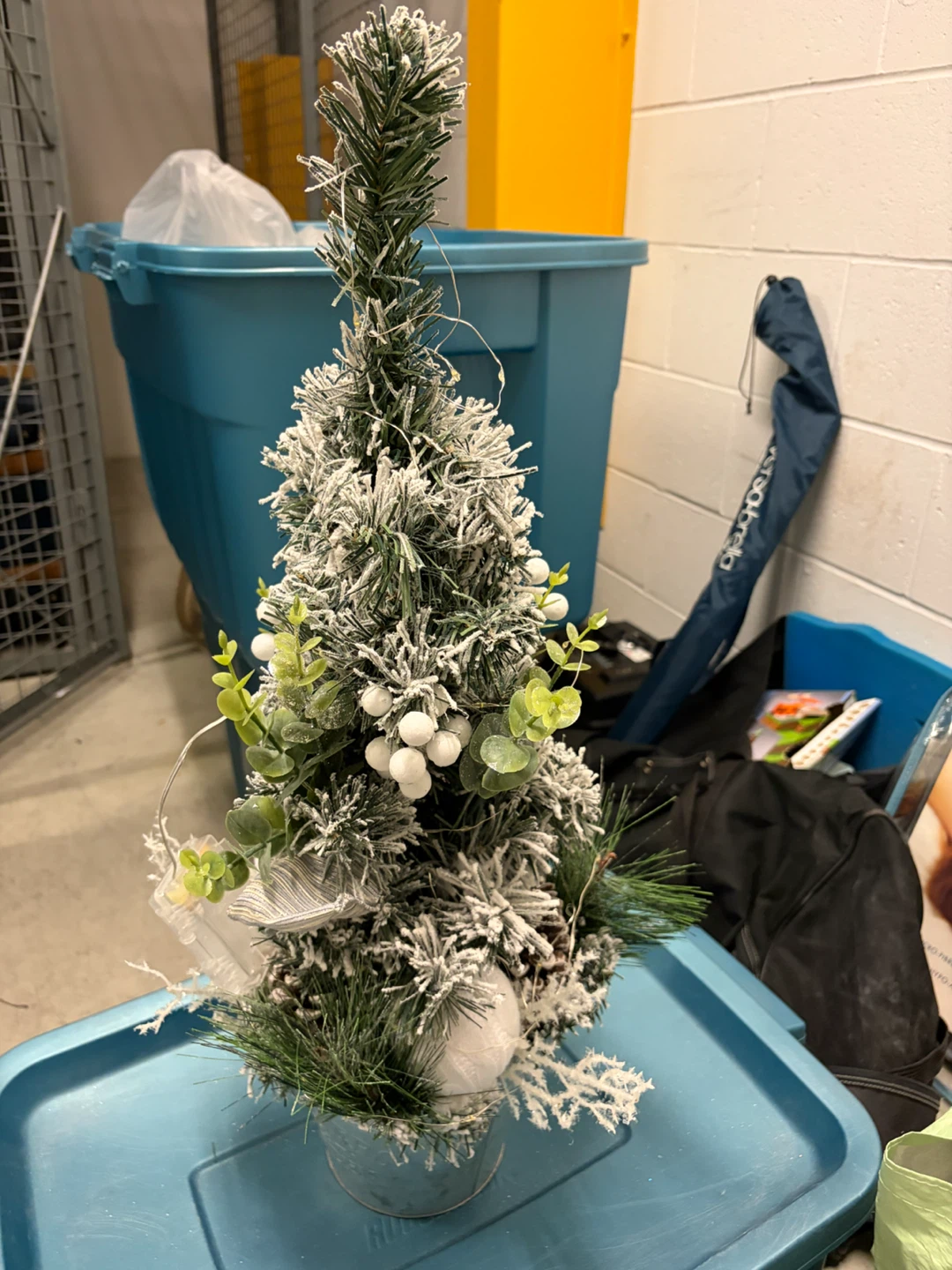 Small Frosted Artificial Christmas Tree - photo 2
