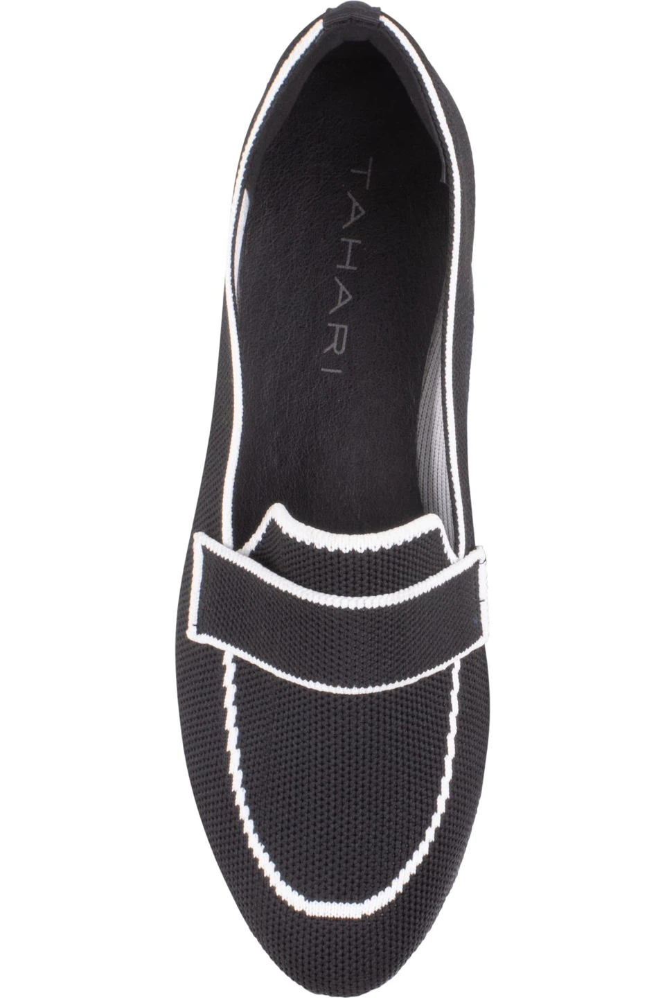Tahari black and white knit loafers - photo 3