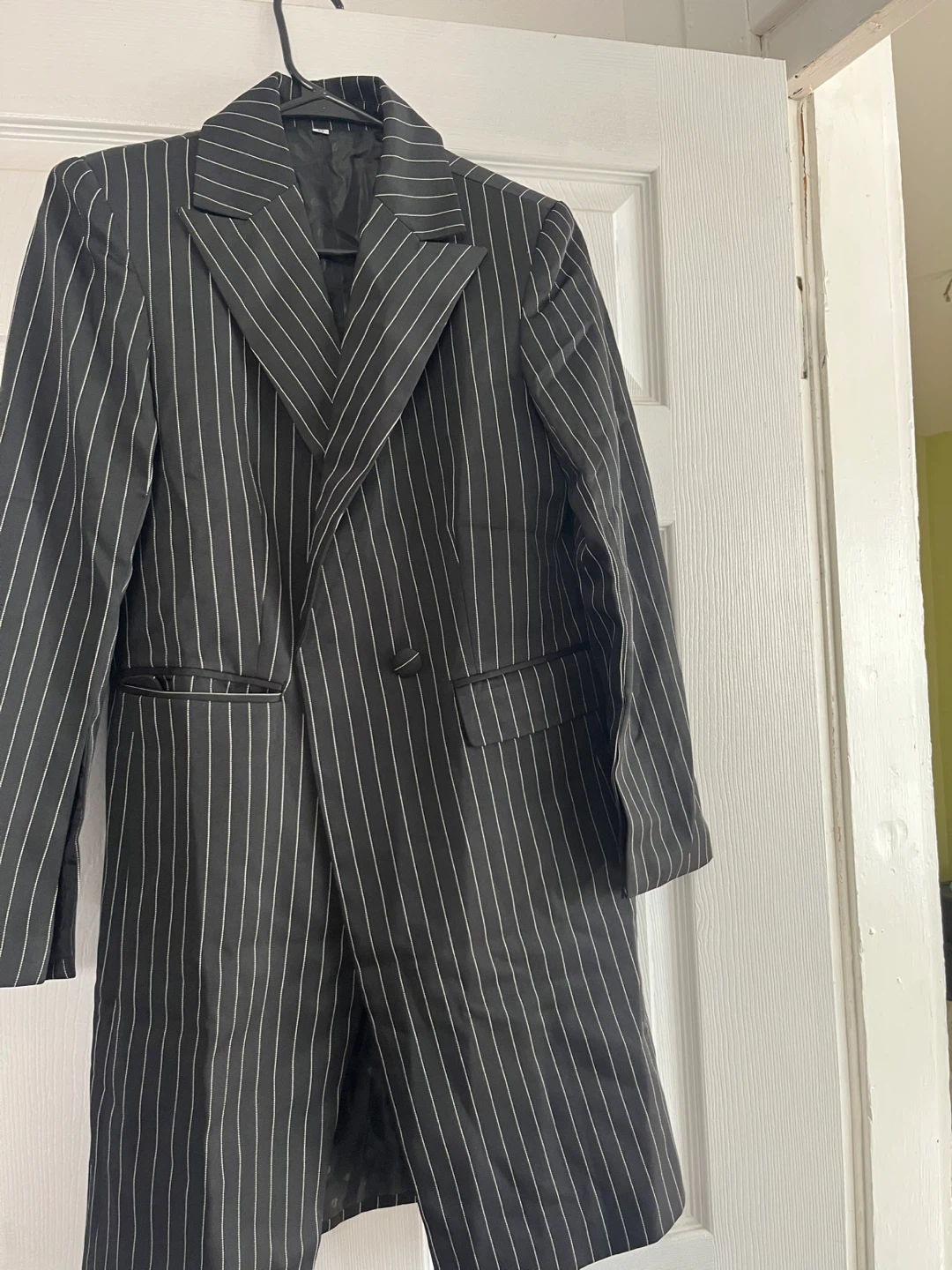 Black and white pinstriped blazer - photo 2