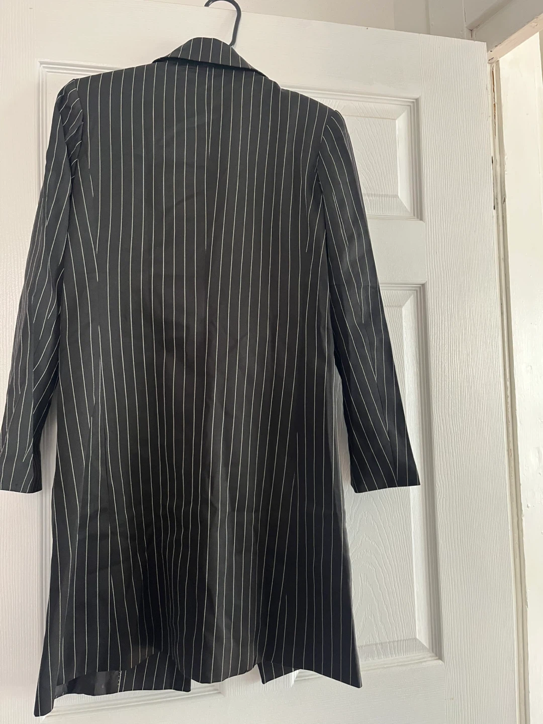 Black and white pinstriped blazer - photo 3