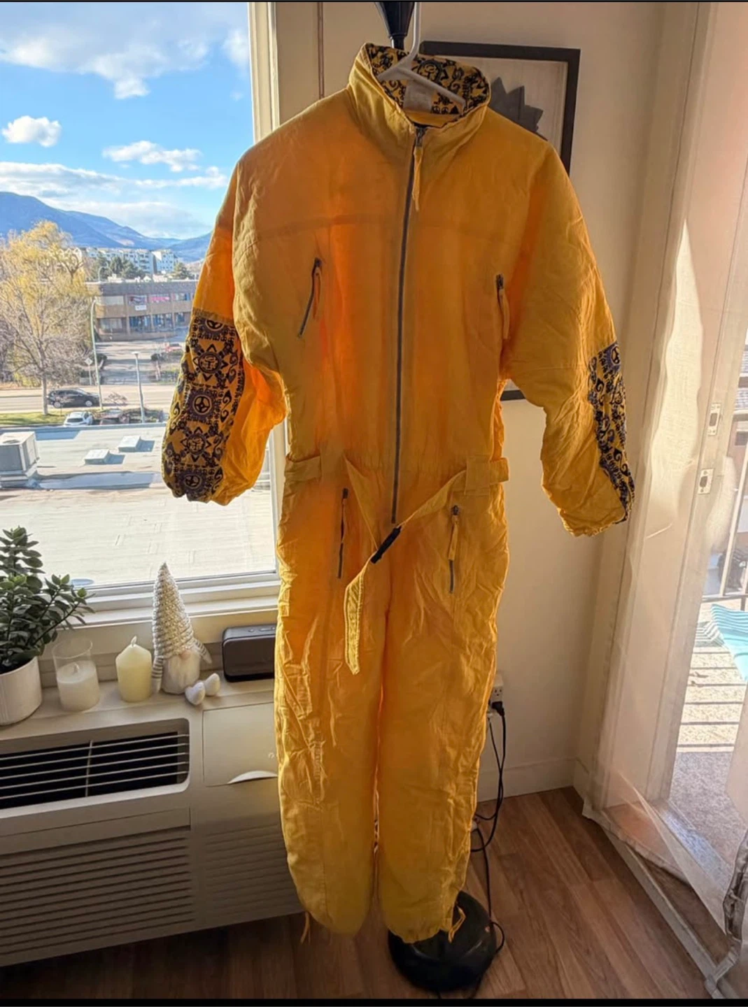 Vintage Yellow One-Piece Ski Suit - photo 2