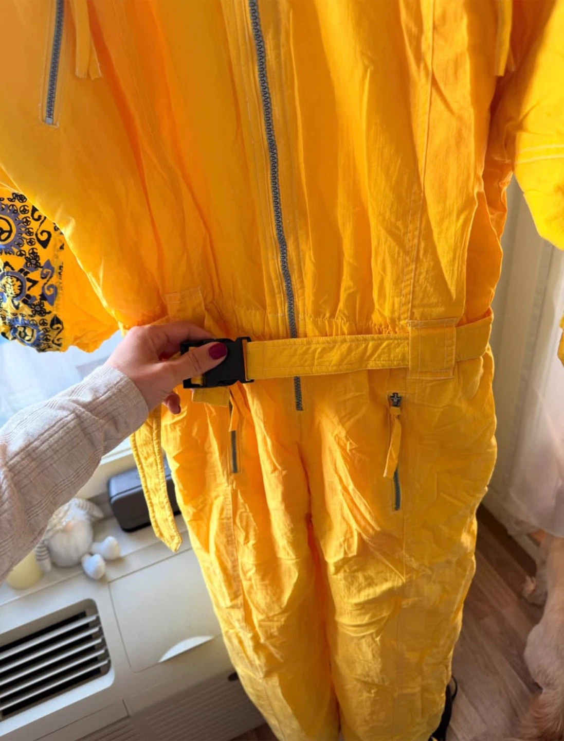 Vintage Yellow One-Piece Ski Suit - photo 4