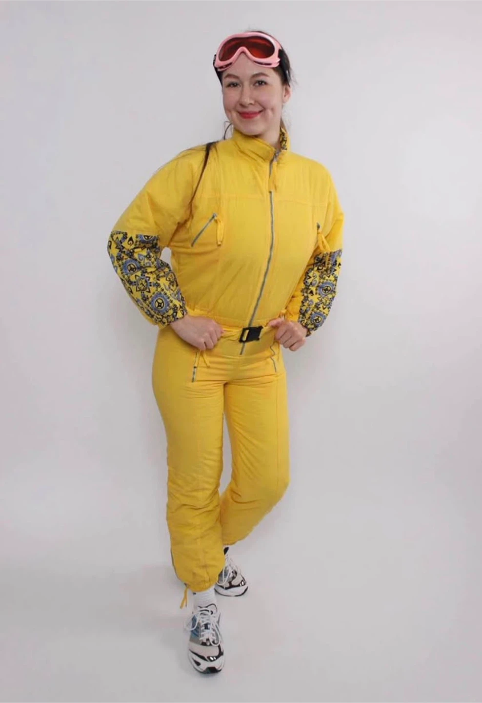 Vintage Yellow One-Piece Ski Suit - photo 5